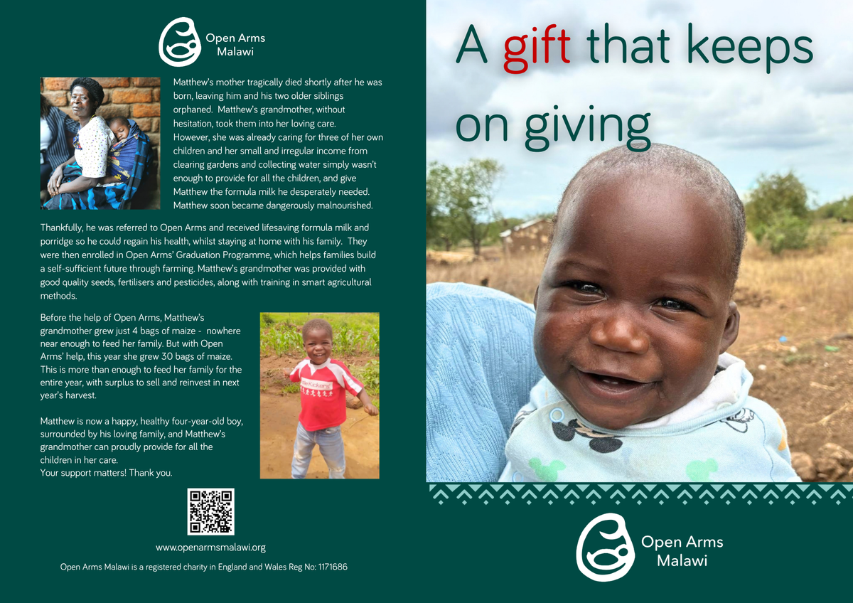 Feed a baby for a month - Gift Card